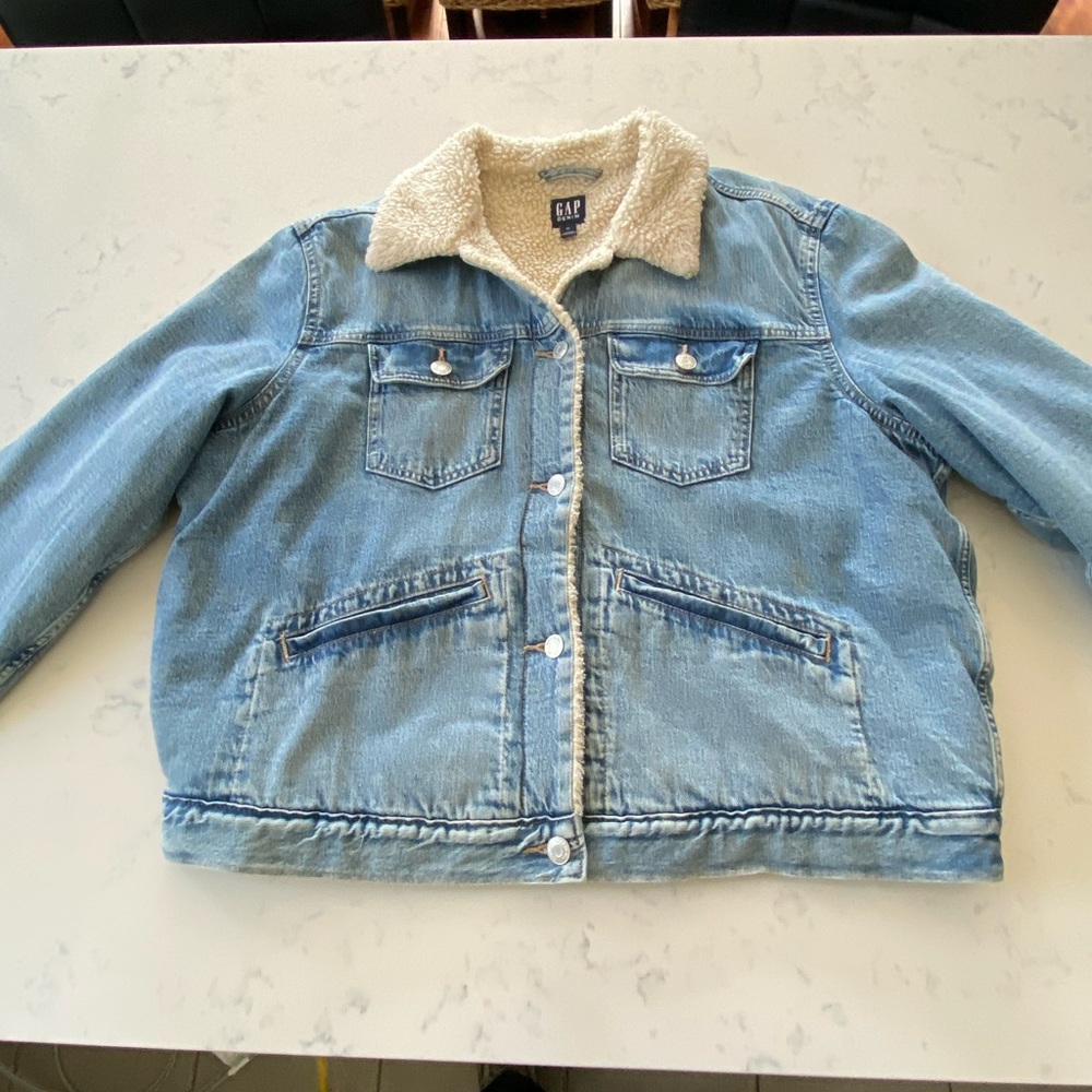 Sherpa Denim Jacket - GAP